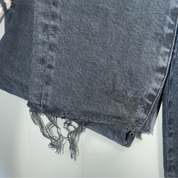 Agolde Toni Mid Rise Straight Jeans in Feral Faded Black Size 28 - Picture 7 of 9